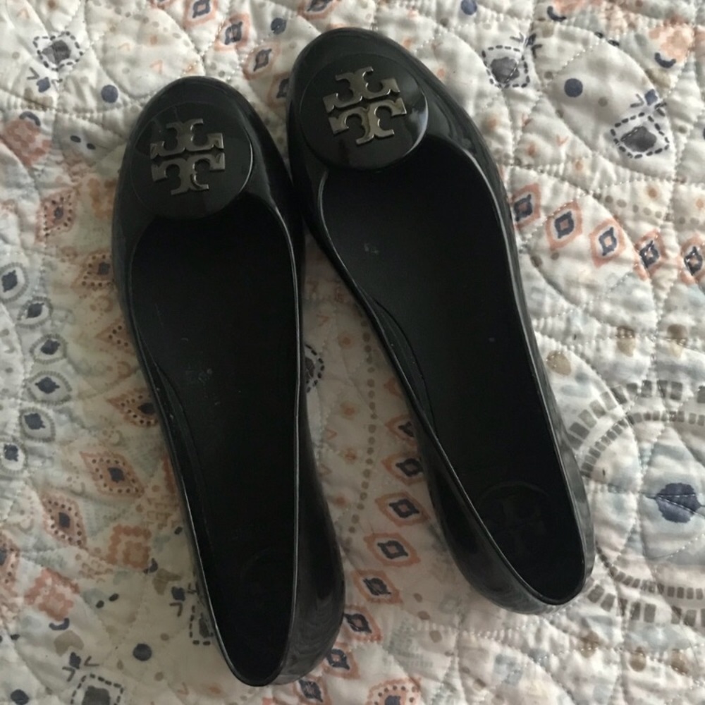 Black Jelly Tory Burch Flats